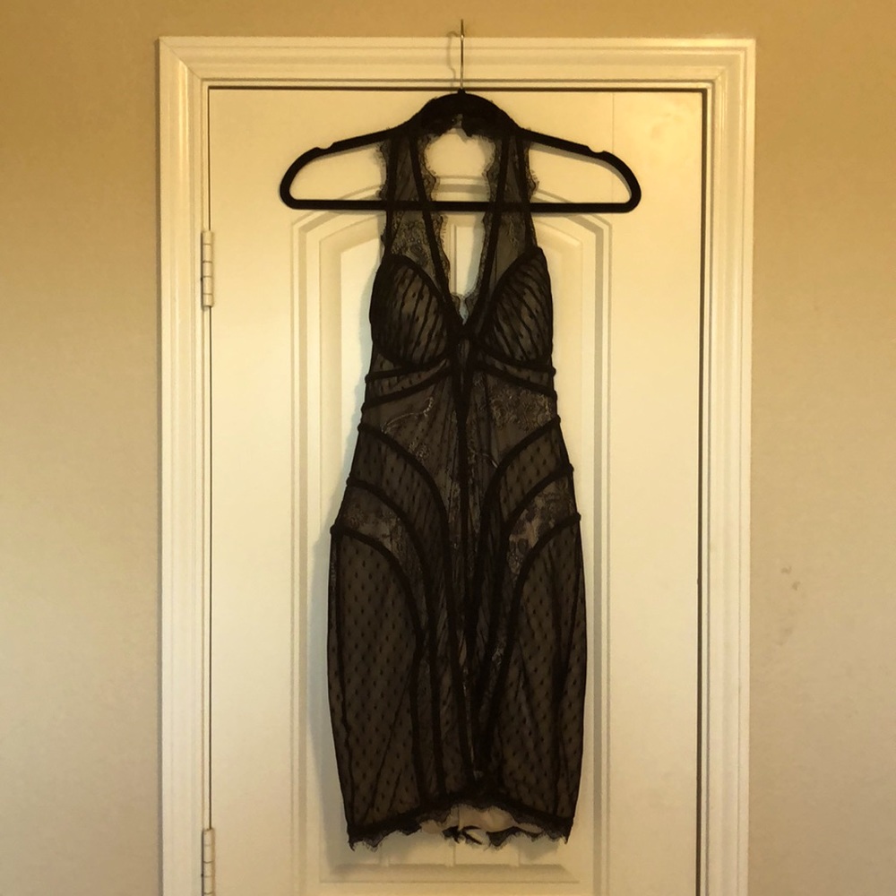 BEBE Halter Evening Dress 💕